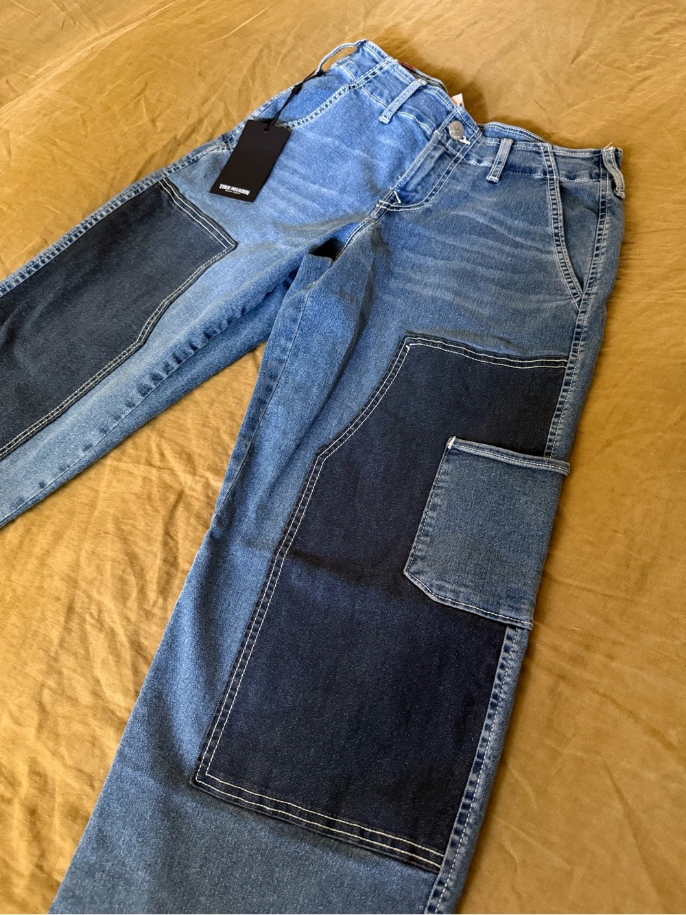 True Religion Deadstock Two-Tone Carpenter Denim Jeans 26